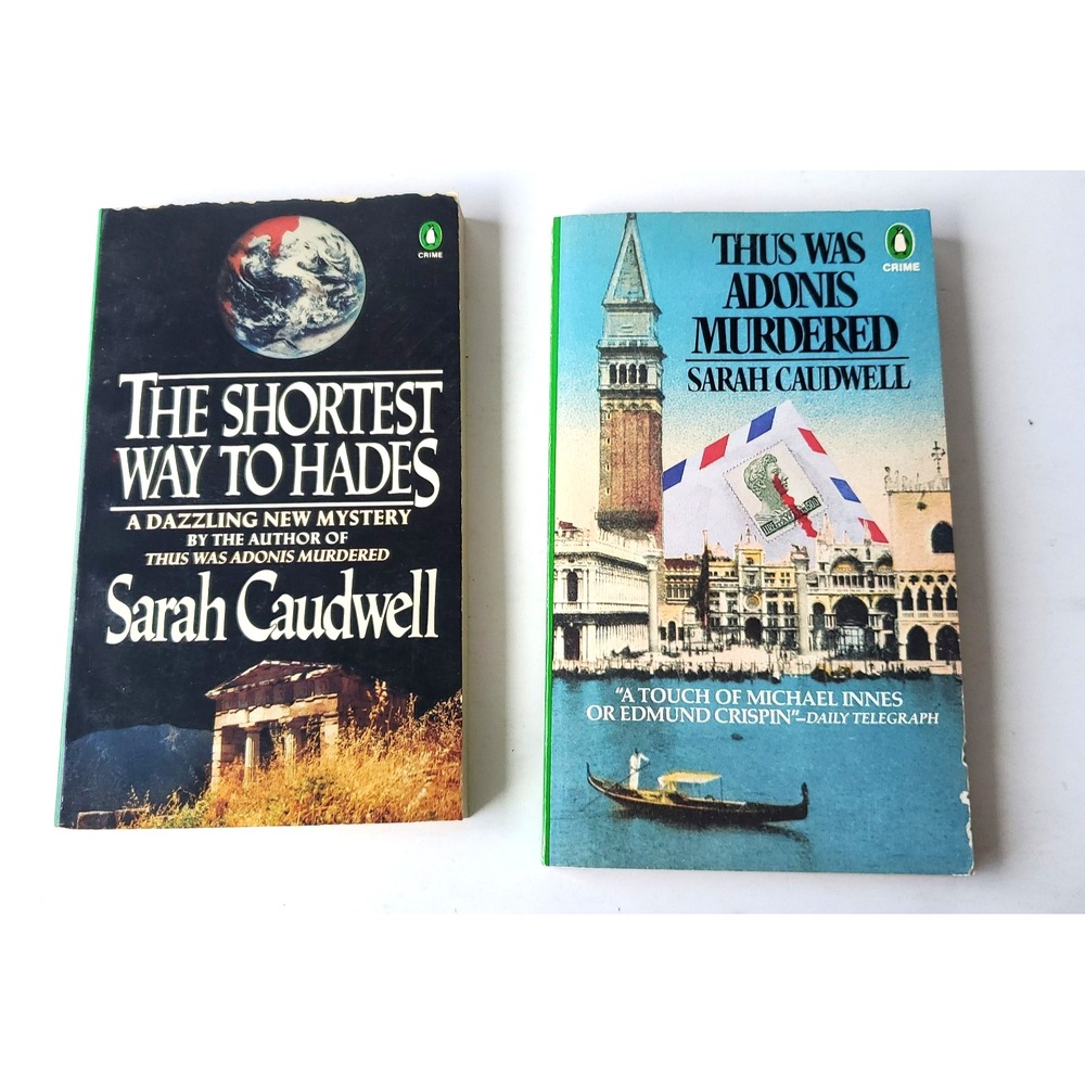 Sarah Caudwell Penguin Crime Mystery PB Book Set Thus Was Adonis Murdered Hades